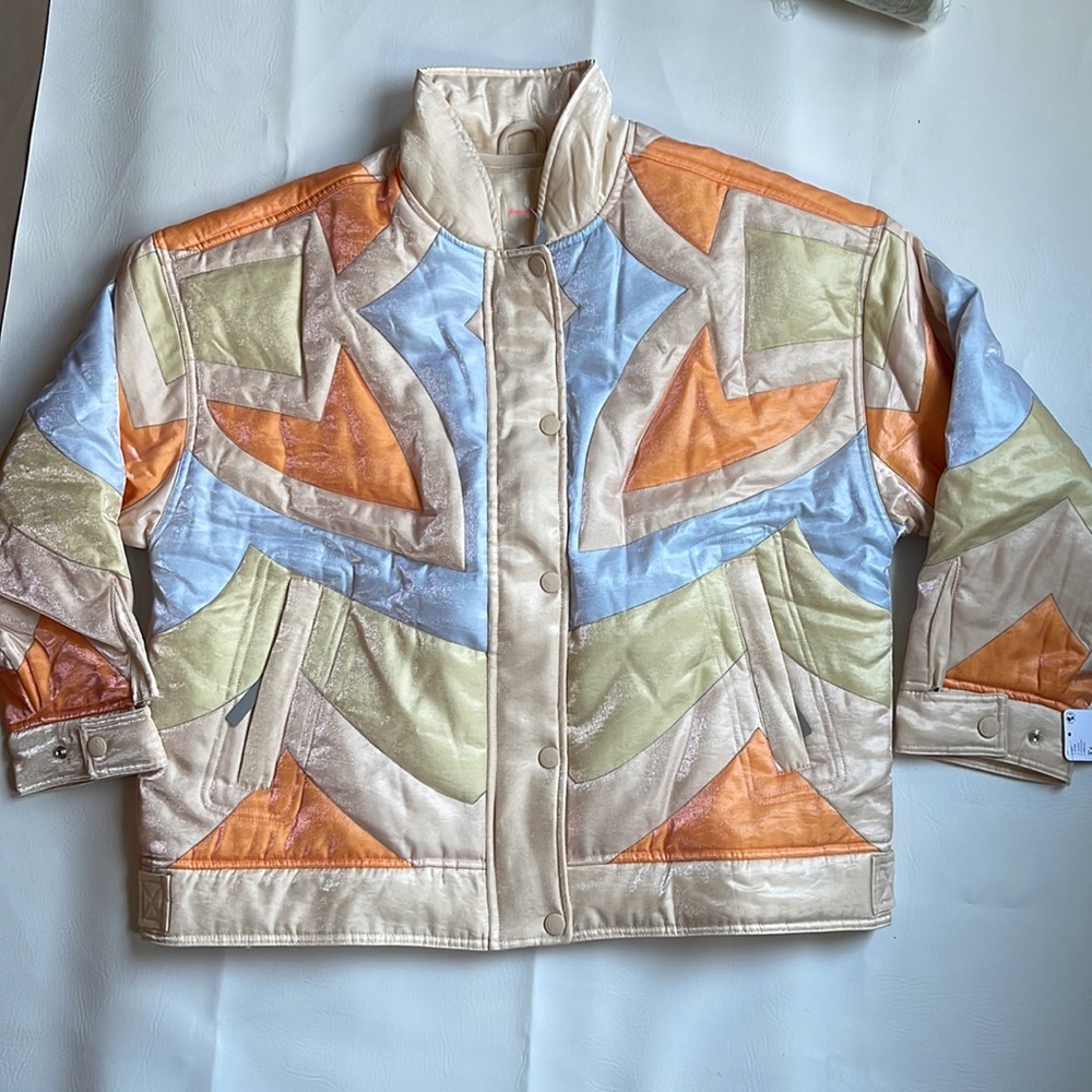 Free People Multicolor Puffer Jacket - Picture 6 of 9